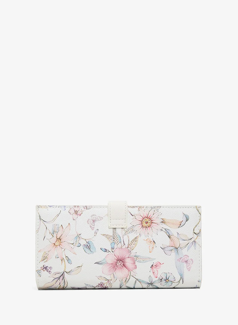ALDO Anastassia Logo Detail Printed Wallet